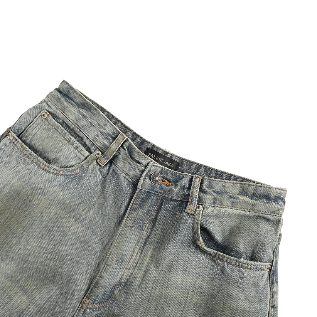 Balenciaga 24Fw Y2K Totem Pattern Drawstring Jeans