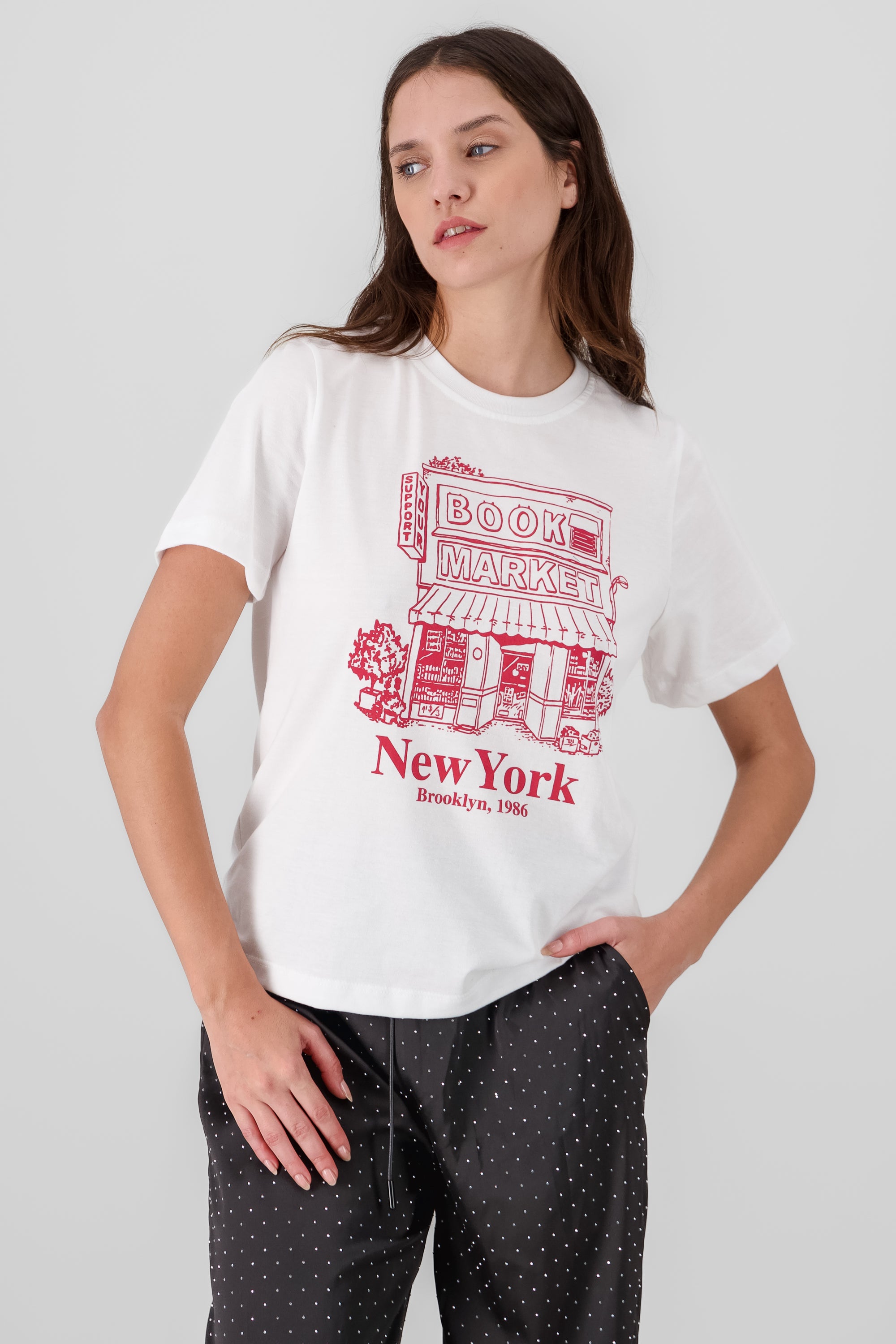 New York Print T Shirt