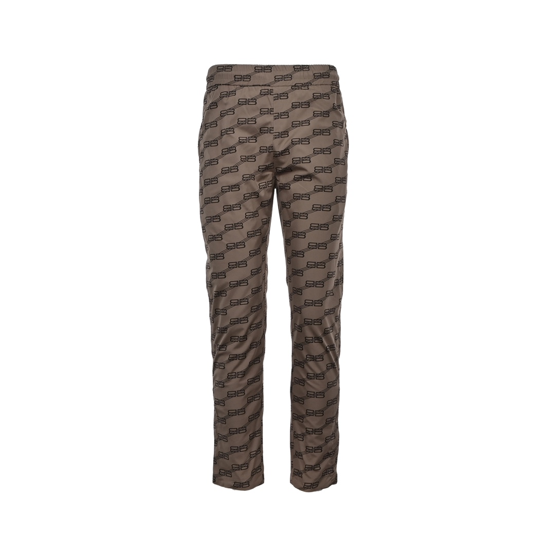 Balenciaga 22Fw Khaki Twill Lock-Button Set Trousers