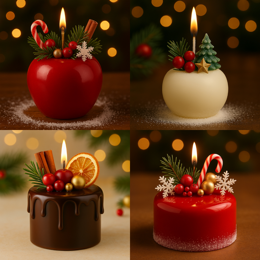 Sweet Shaped Christmas Candles