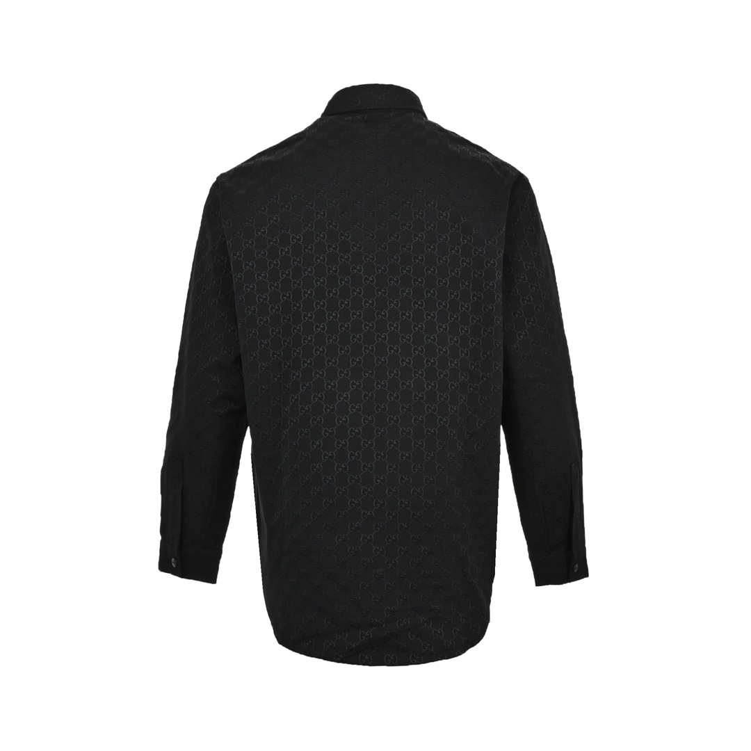 Gucci 24Fw all-over double G jacquard shirt jacket