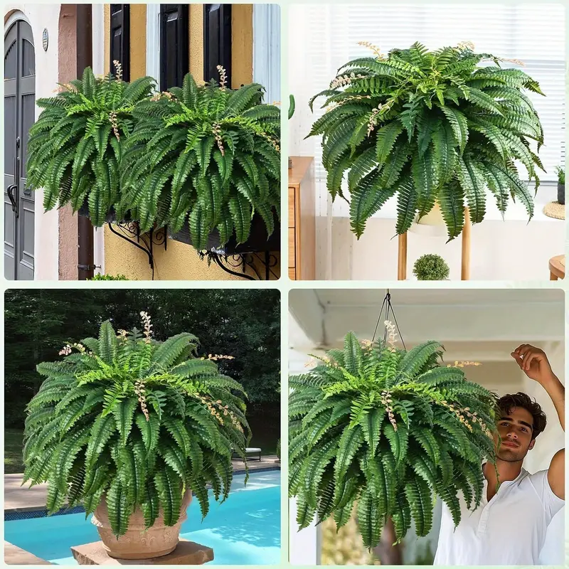 ✨This Week's Special Price $19.99💥UV Resistant Lifelike Artificial Boston Fern