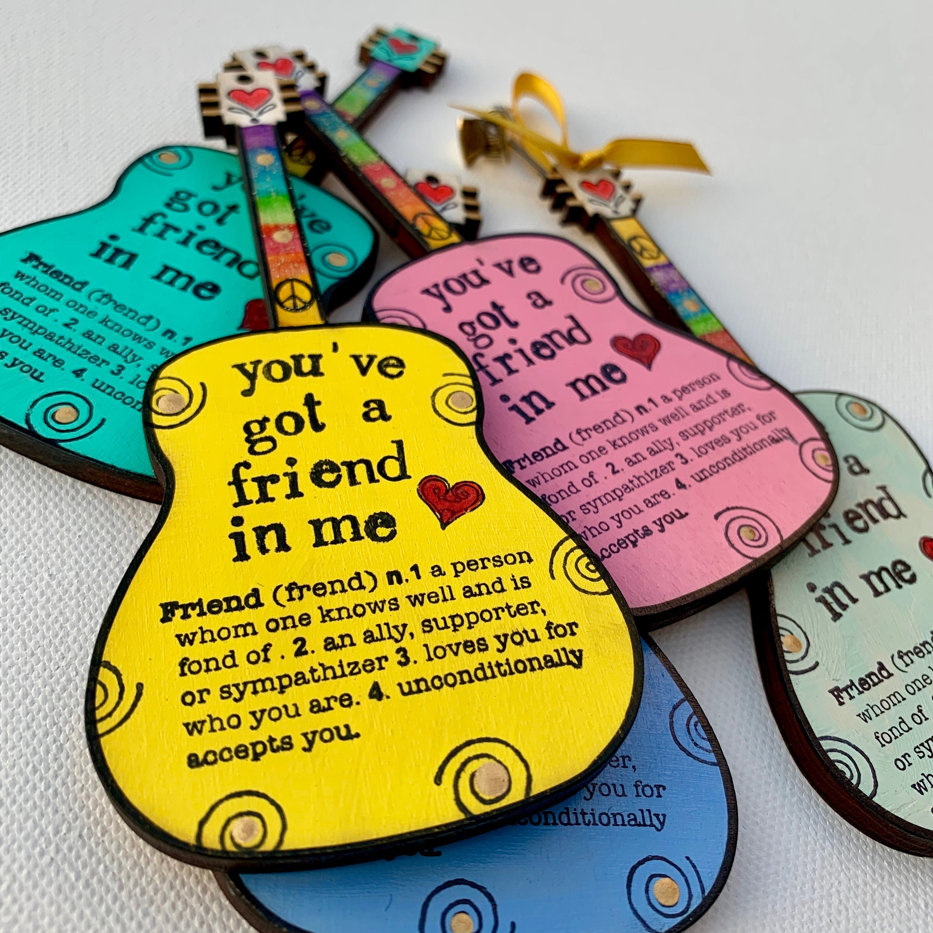 🌲Early Christmas Sale 49% OFF🌲You've Got a Friend In Me 💖 Guitar Ornament - Handmade