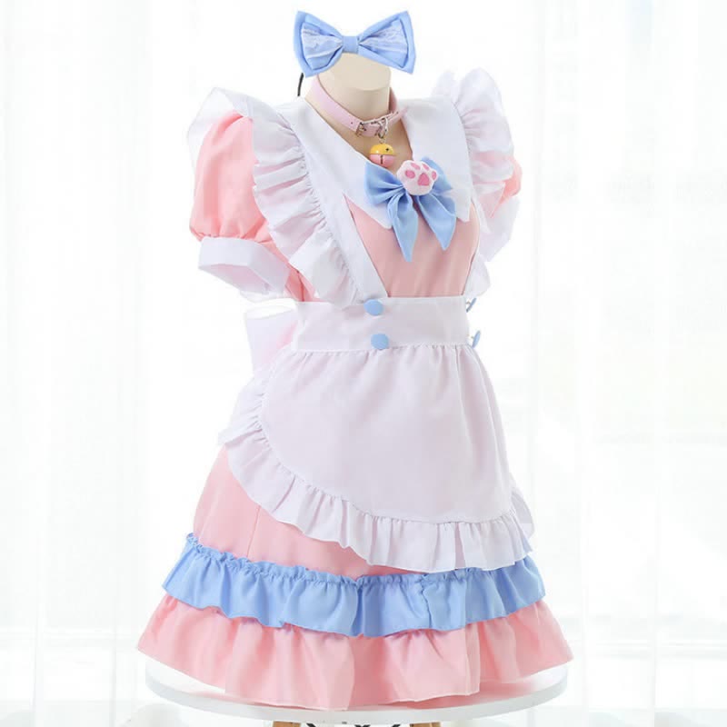 Bow Ruffle Maid Lolita Princess Dress