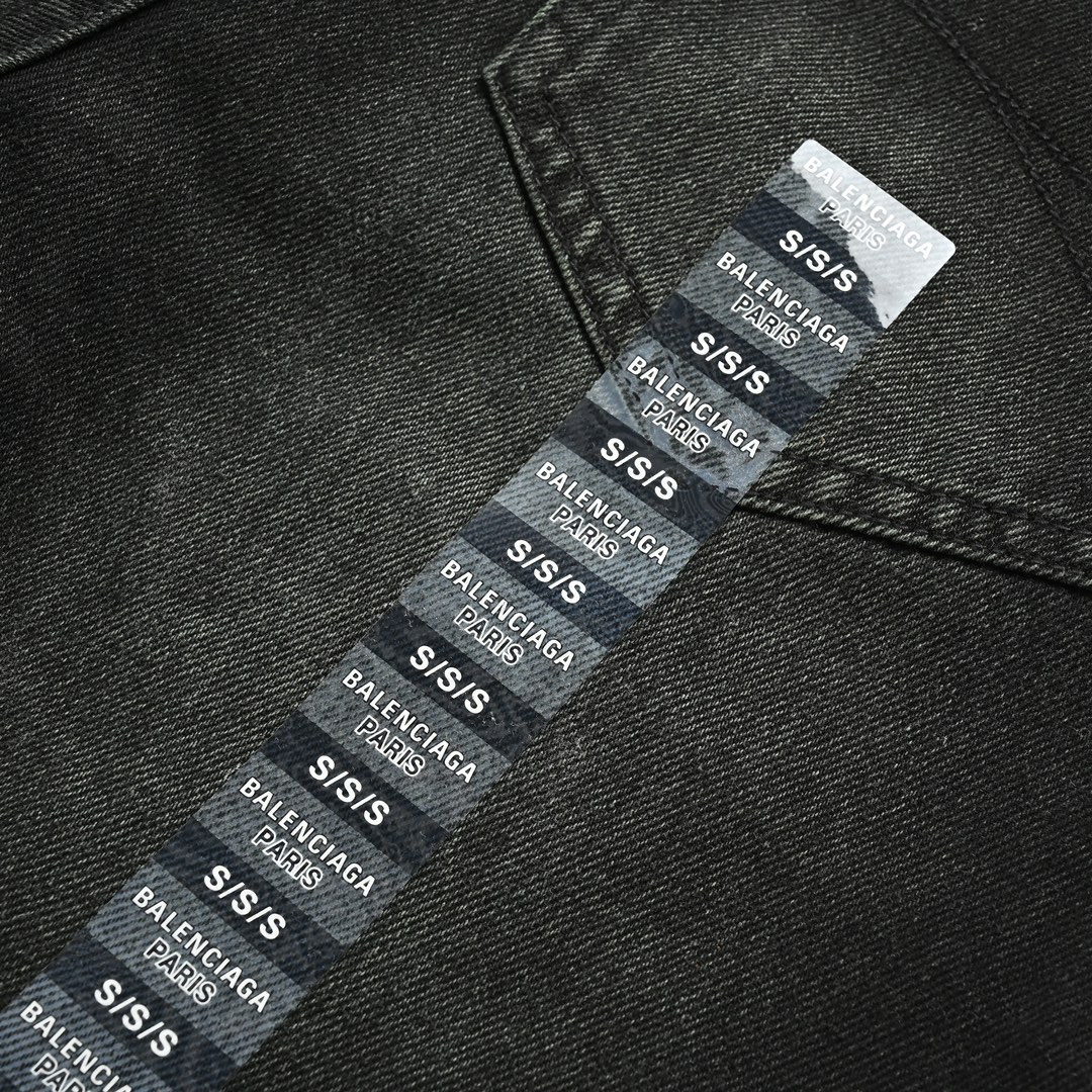 Balenciaga Size Logo Denim Pants