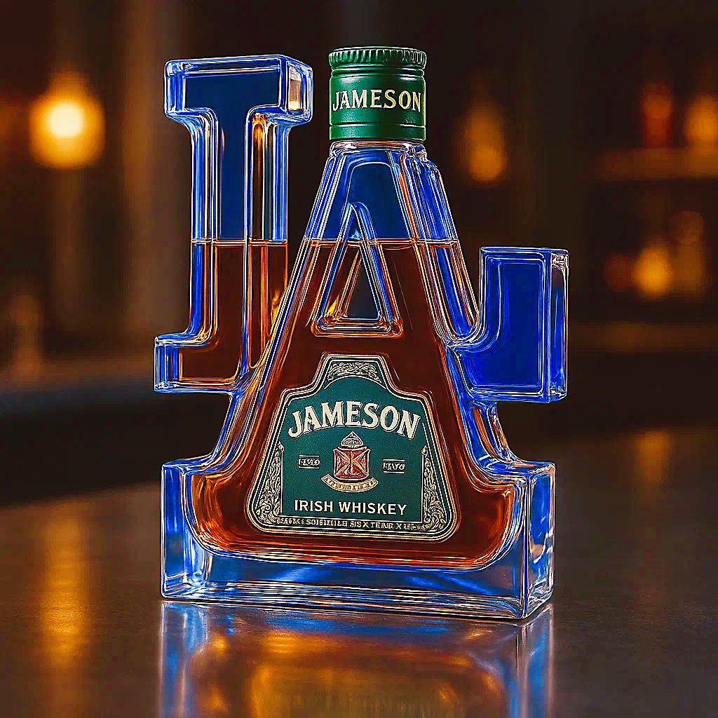 LA Whiskey Bottle
