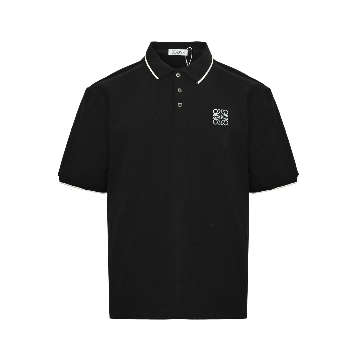 Loewe 25ss logo embroidered Polo short-sleeved