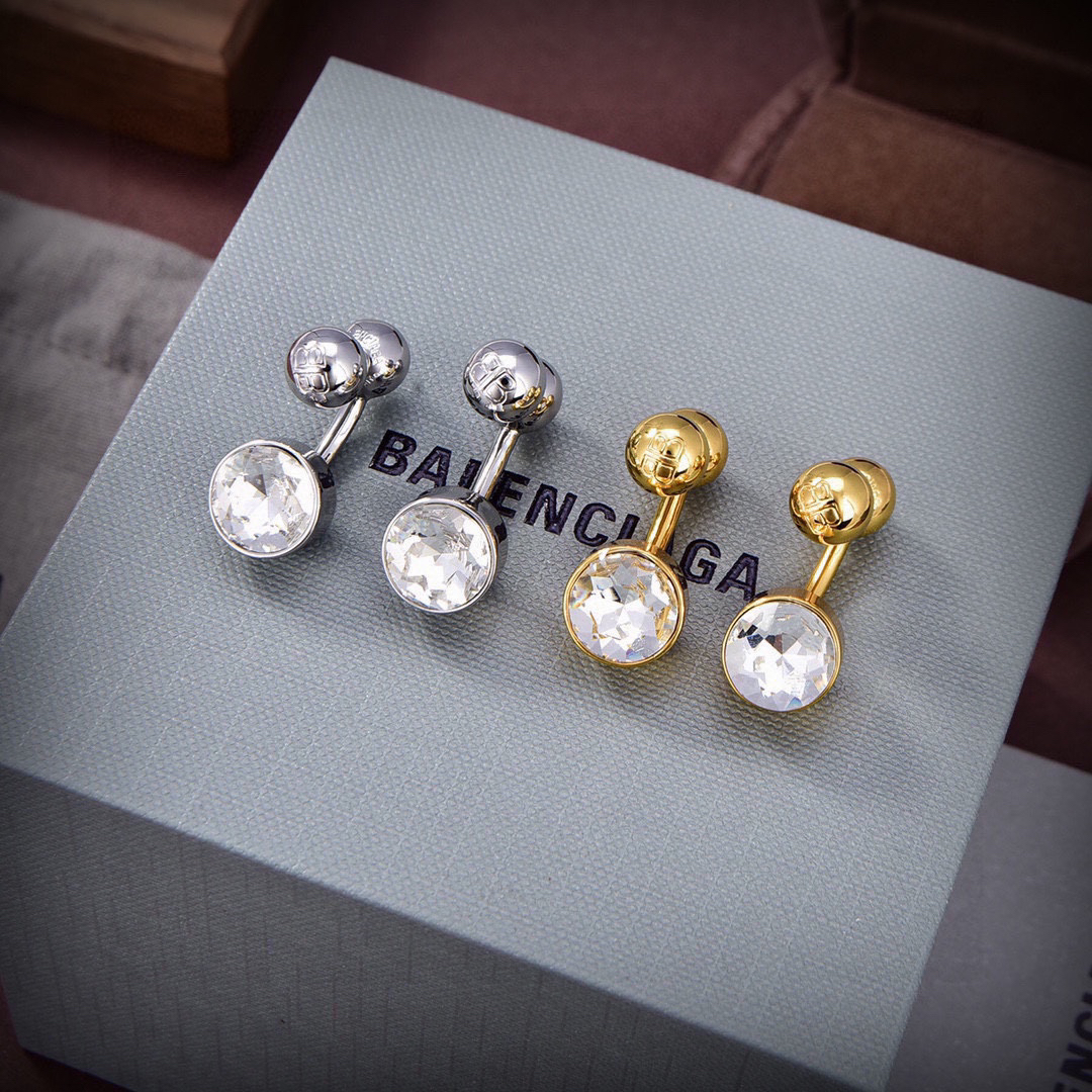 Balenciaga diamond earrings