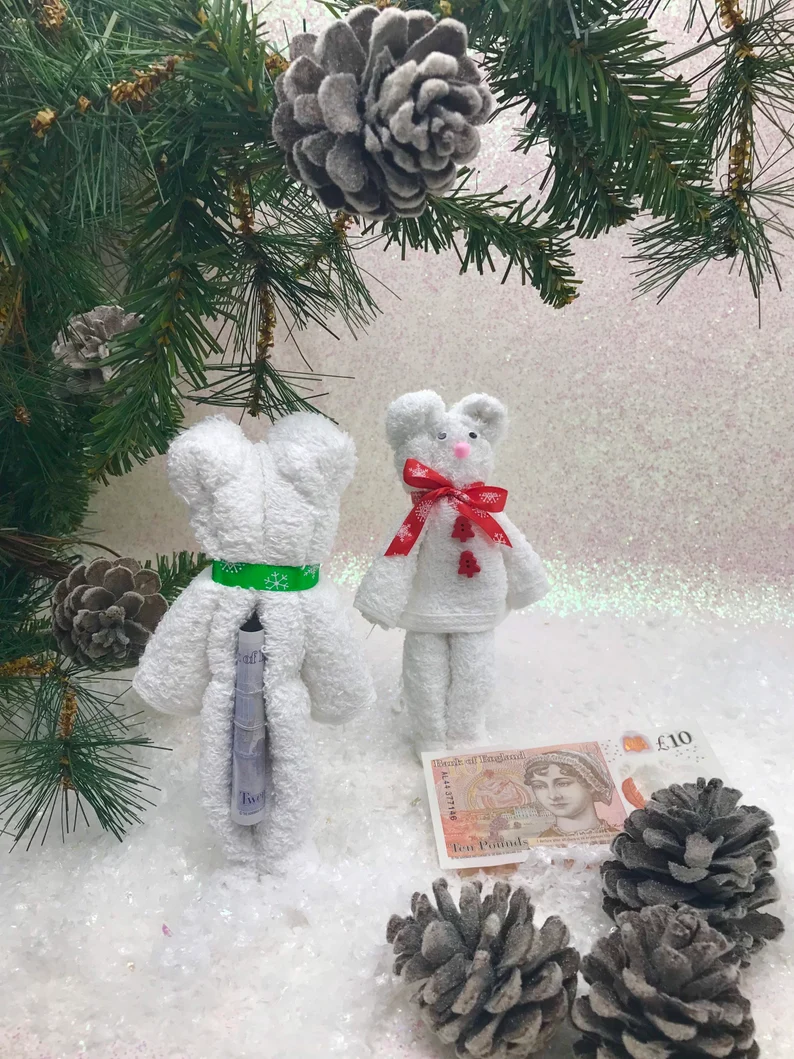 MONEY BEAR FLANIMALS - Christmas Bear!