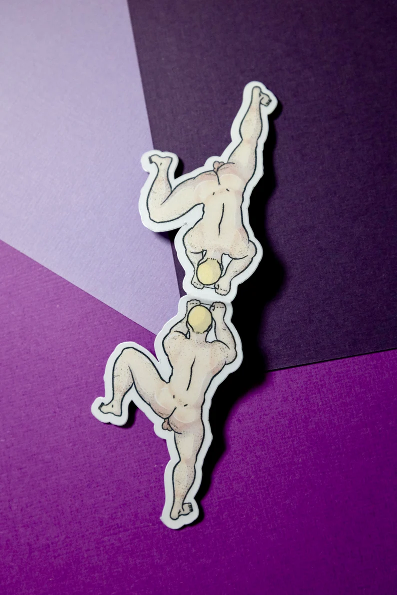 Naked Men Magnetic Bookmarks