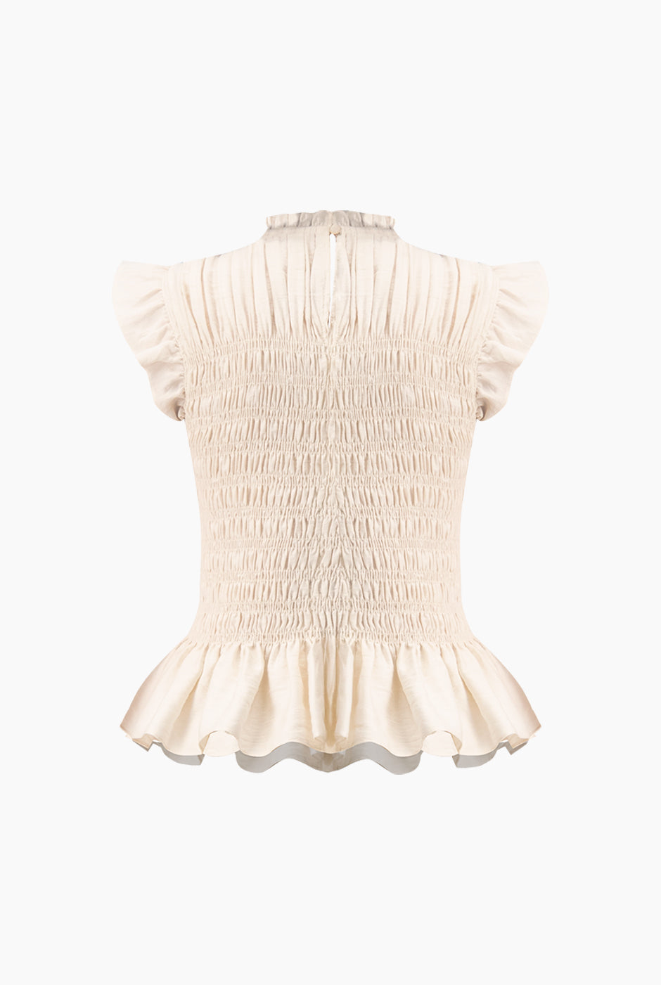 Blusa lisa con smock