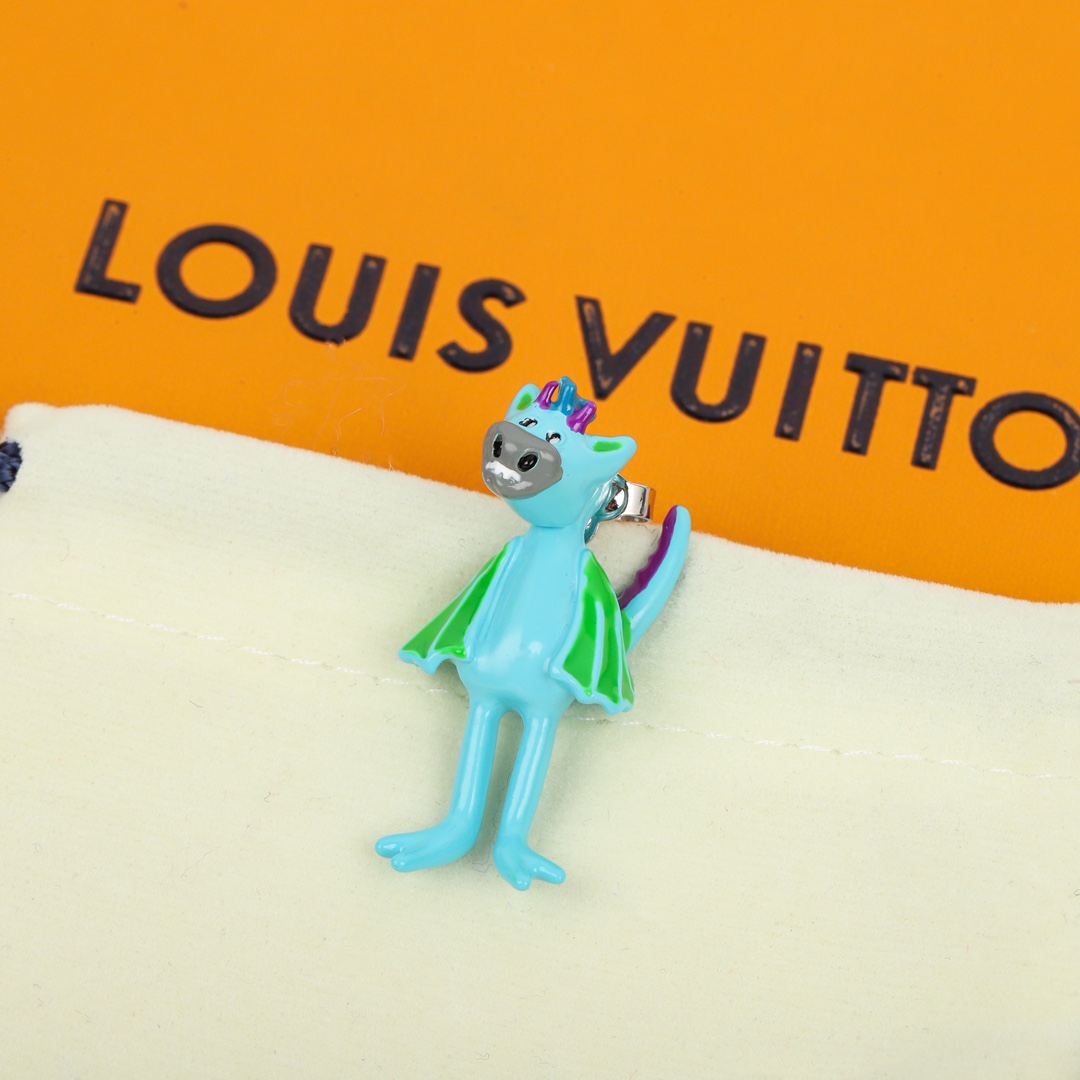 Louis Vuitton UFO Monster Asymmetrical Earrings