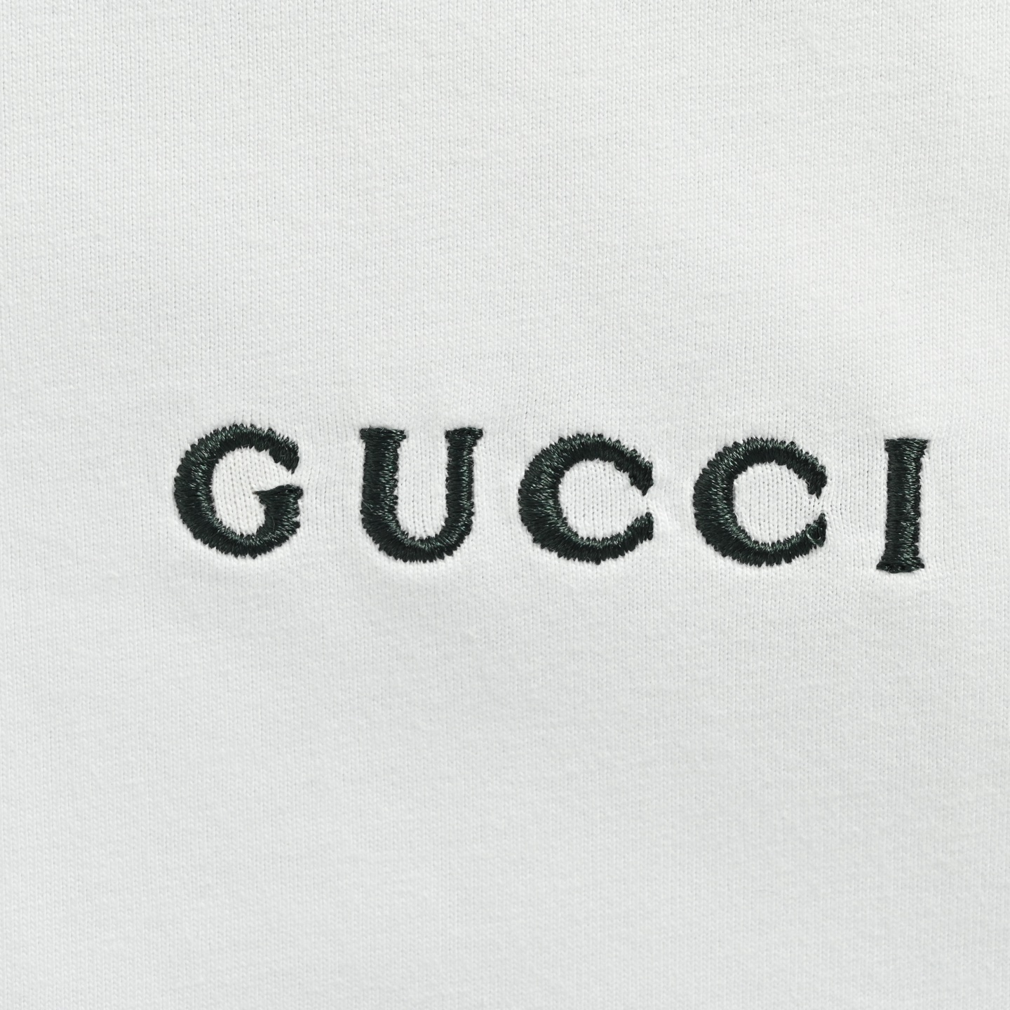 Gucci 25ss red and green collar G letter embroidered short sleeve