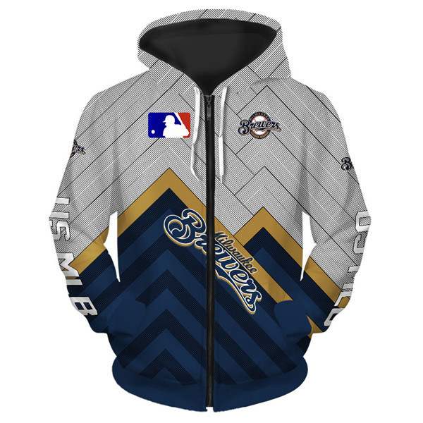 MILWAUKEE BREWERS 3D HOODIES MB002