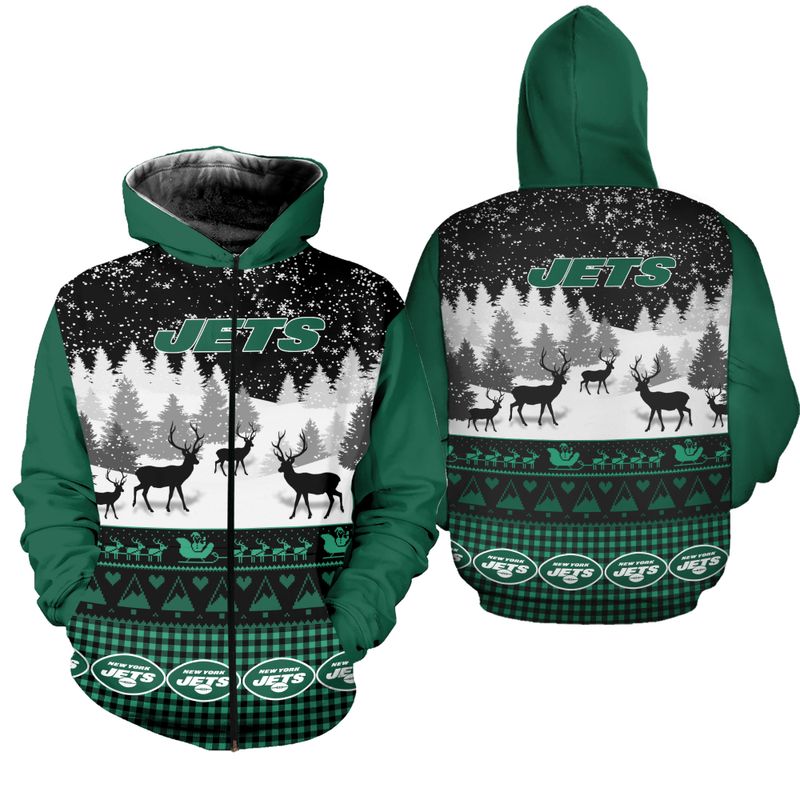 NEW YORK JETS HOODIE 3D GIFT FOR XMAS