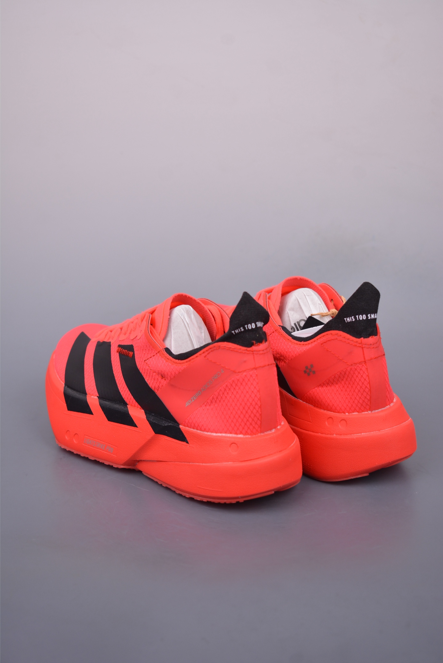 Adidas Adizero Adios Pro Evo 4 Flame RedBlack running shoes JR6356