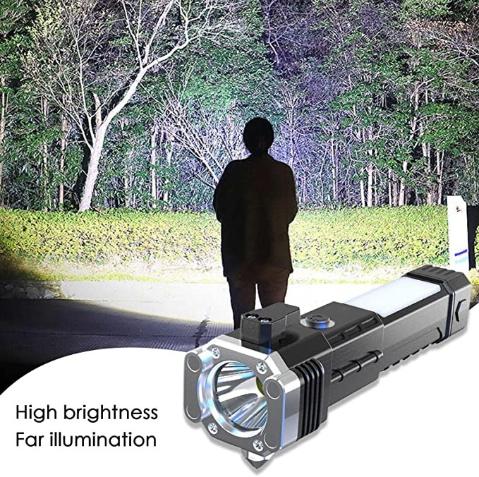 (🔥Last Day Promotion-SAVE 65% OFF)Rechargeable LED Multifunctional Portable Torch with Safety Hammer 70000 High Lumens-BUY 2 GET 10% OFF & FREE SHIPPING