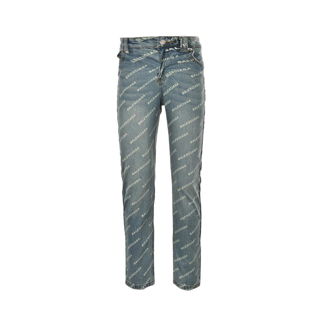 Balenciaga 24Fw Barrage Print Jeans