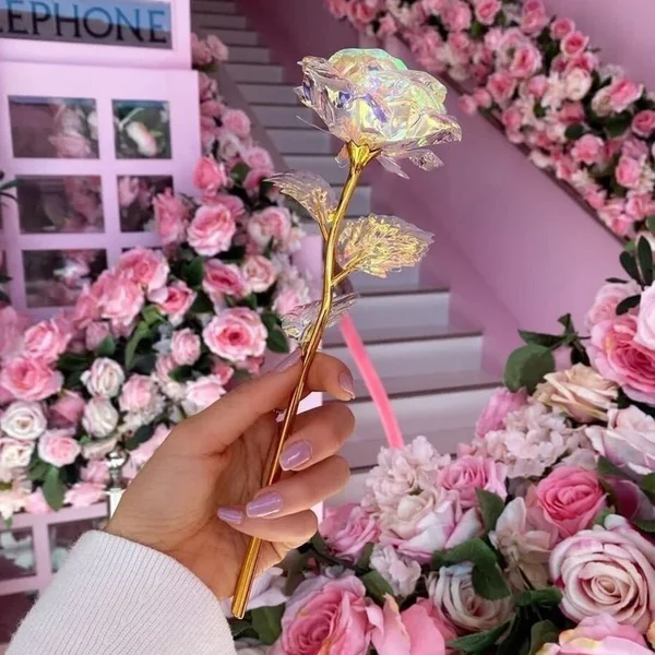 🎁A lovely GIFT! 💐Colorful Crystal Rose（Last day of special sale）