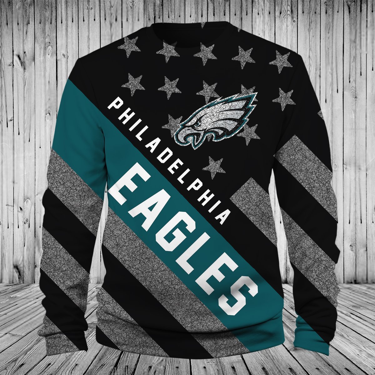 EAGLES HOODIE 3D FLAG3