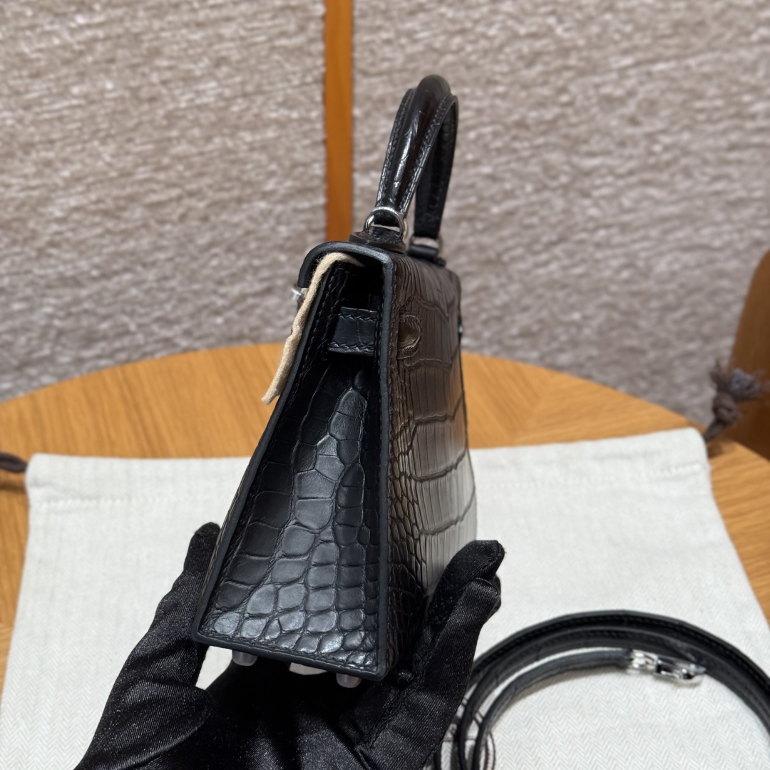 Hermès Kelly Mini 2 89noir Handbag (Handmade to order)
