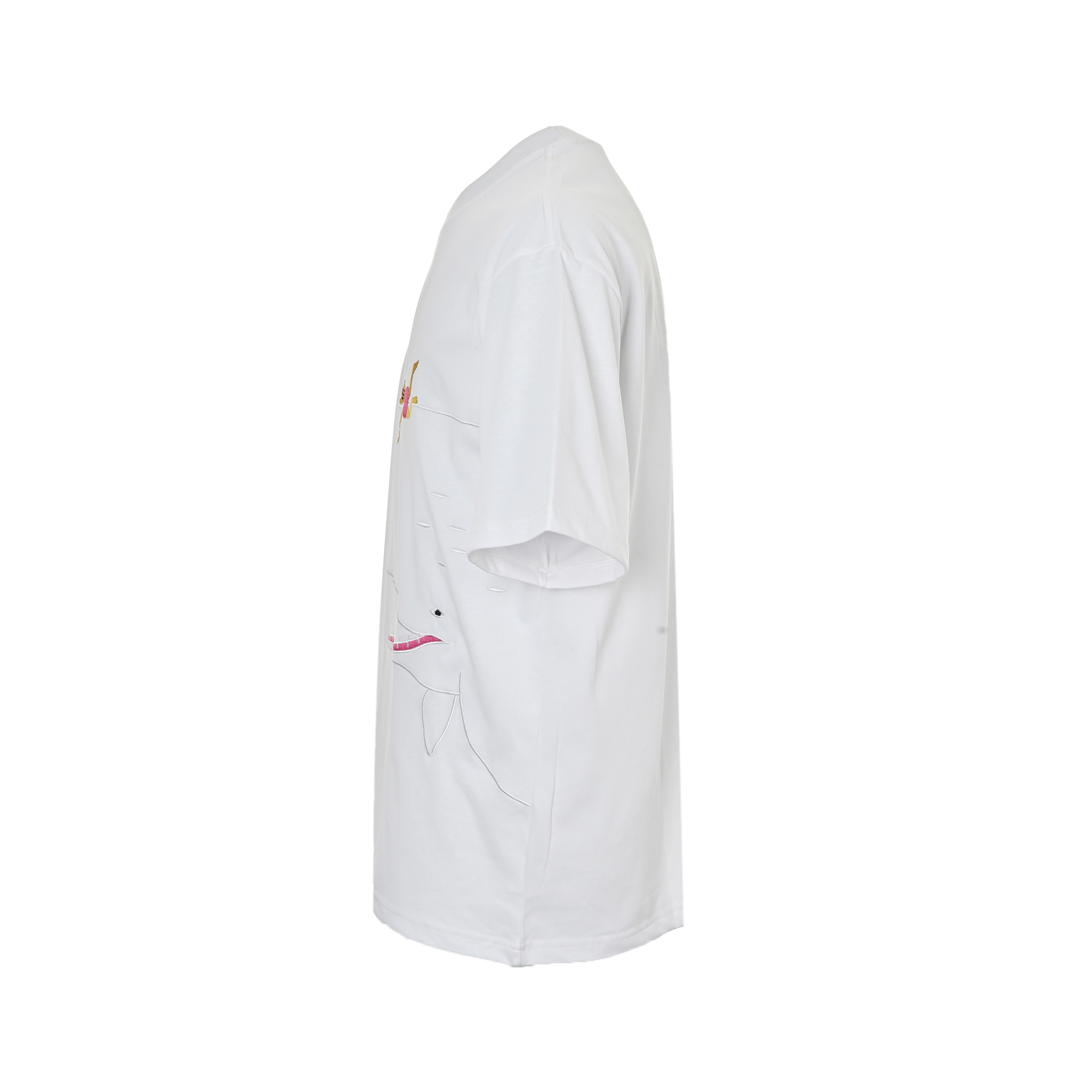 Loewe suna fujita joint whale girl embroidered short sleeve
