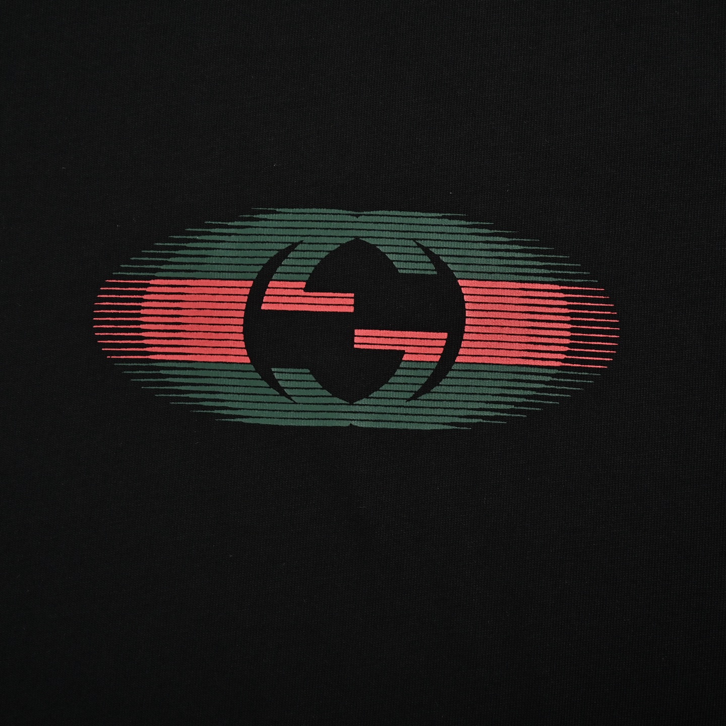 Gucci 25ss shadow double G back lettering logo short sleeve