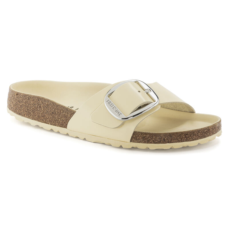 Madrid Big Buckle Natural Leather Patent B-81932