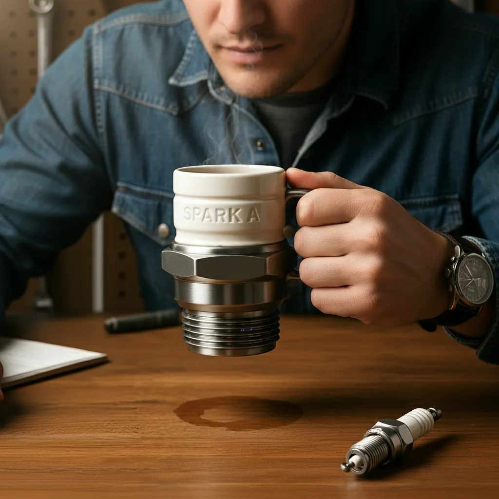 Spark plug cup