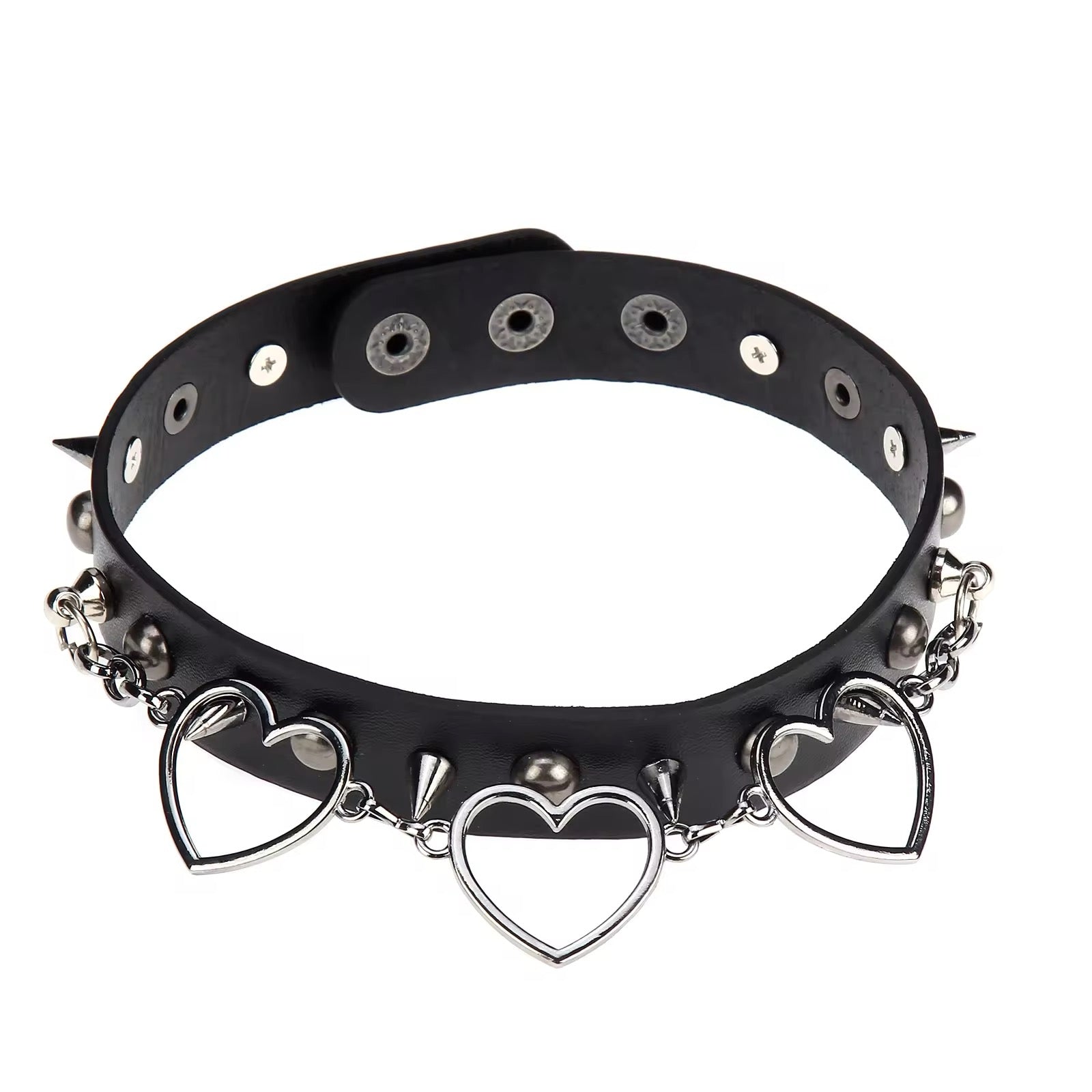 Black Punk Leather Chokers