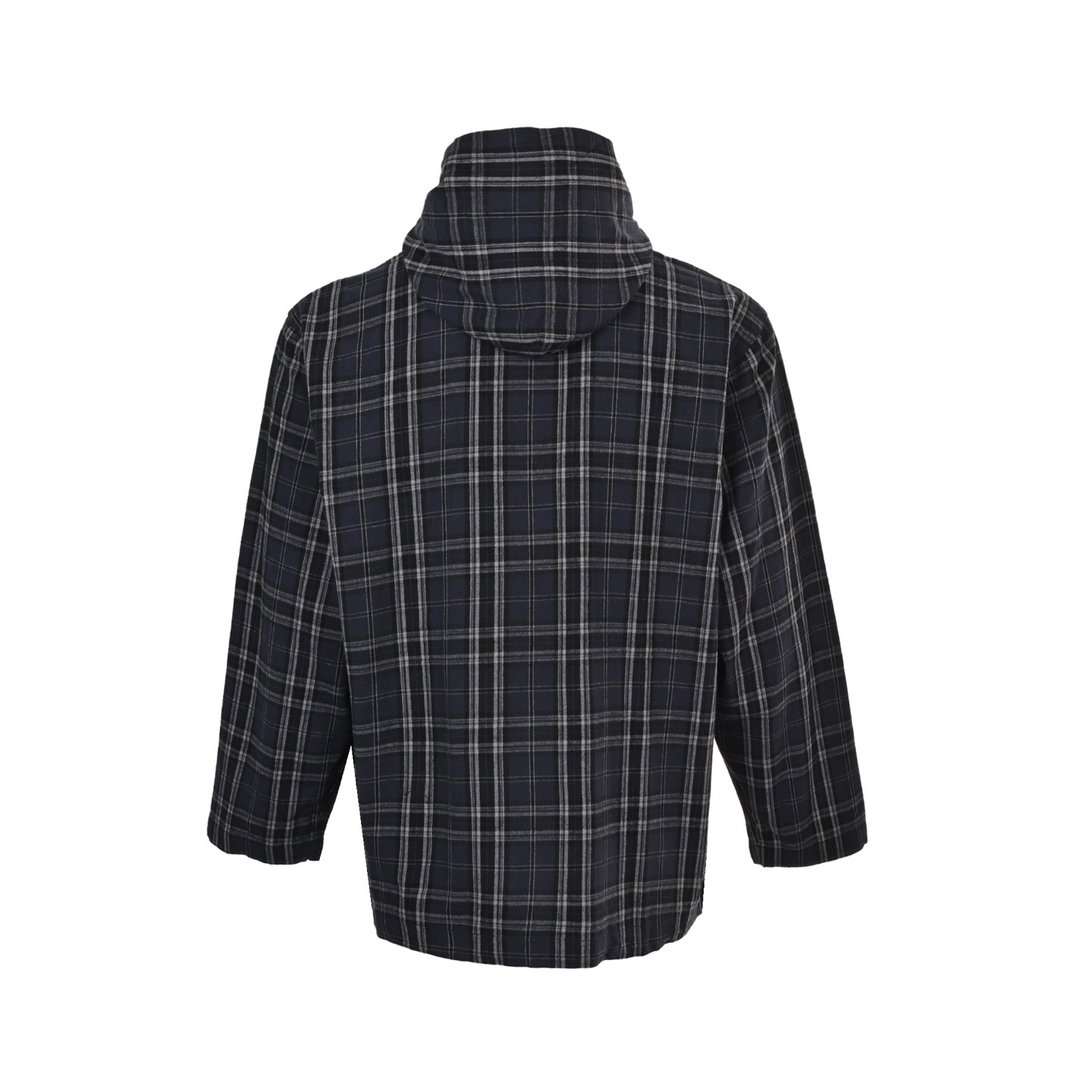 Balenciaga 25Fw blue check appliqué jacket
