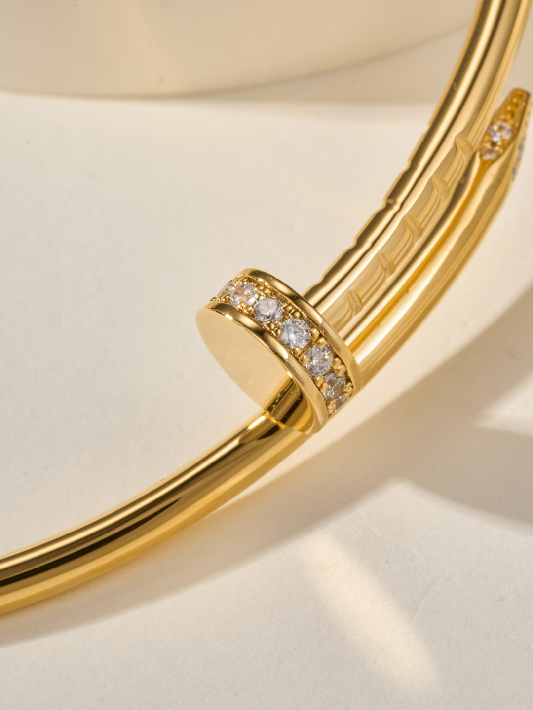 Cartier Head and Tail Diamond Nail Thin Version Nail Bracelet