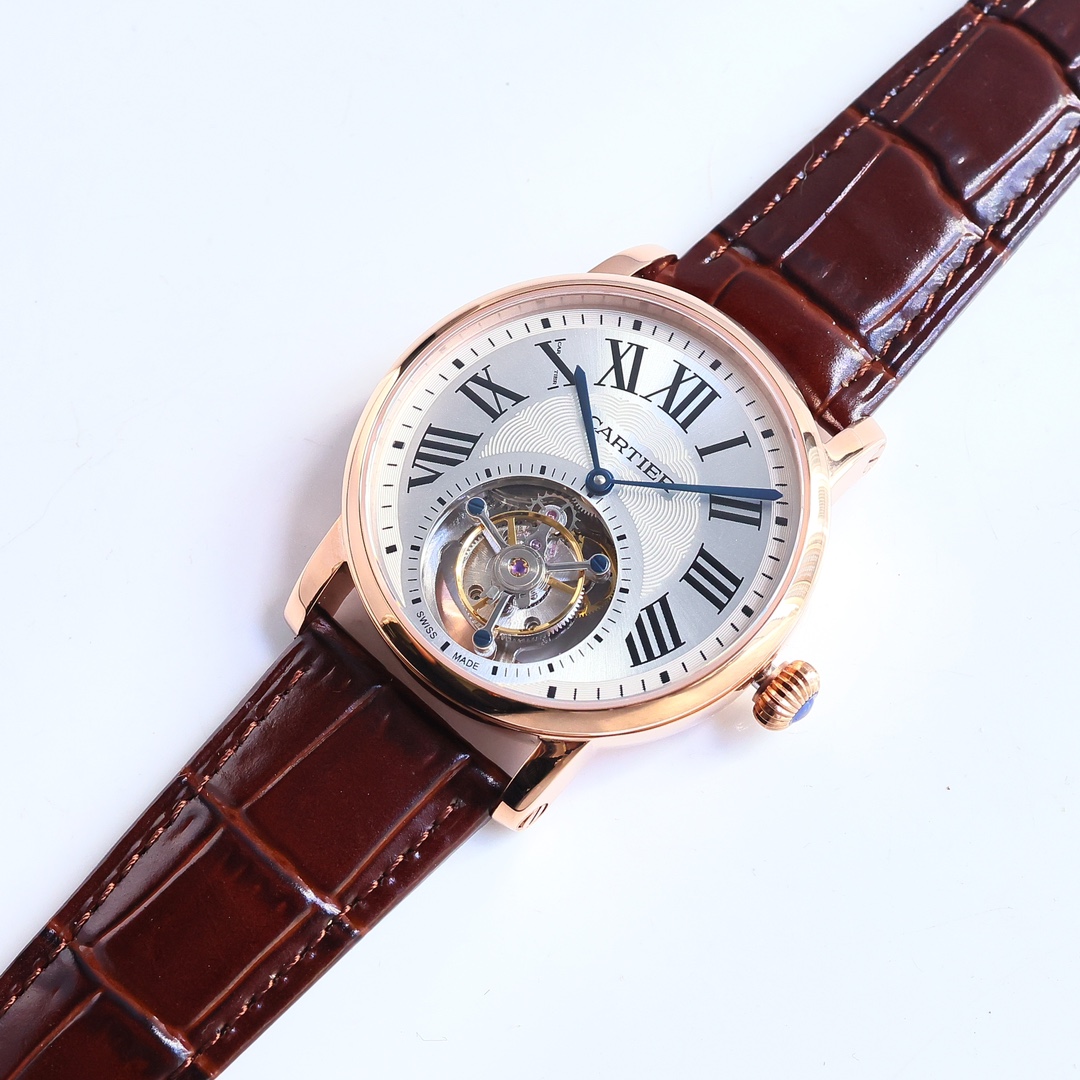 Cartier True Flywheel KF1 Rotonde de Cartier Tourbillon Cadran Love Tourbillon Watch