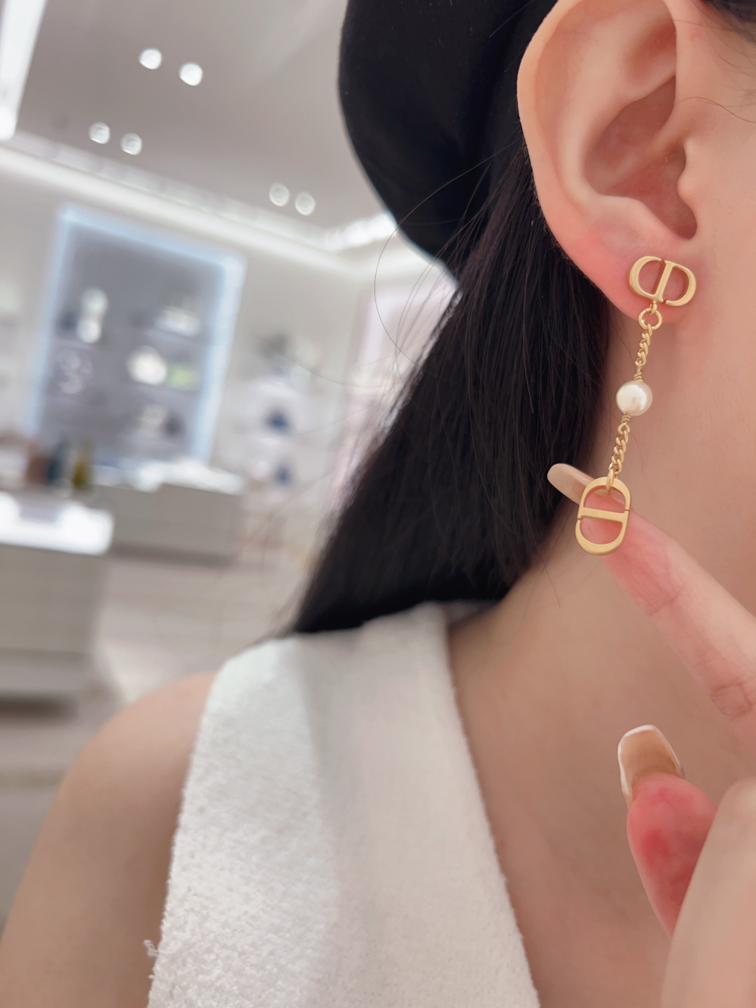 Dior CD tassel earrings