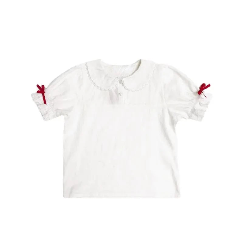 Precious Bow Puff Sleeve Blouse