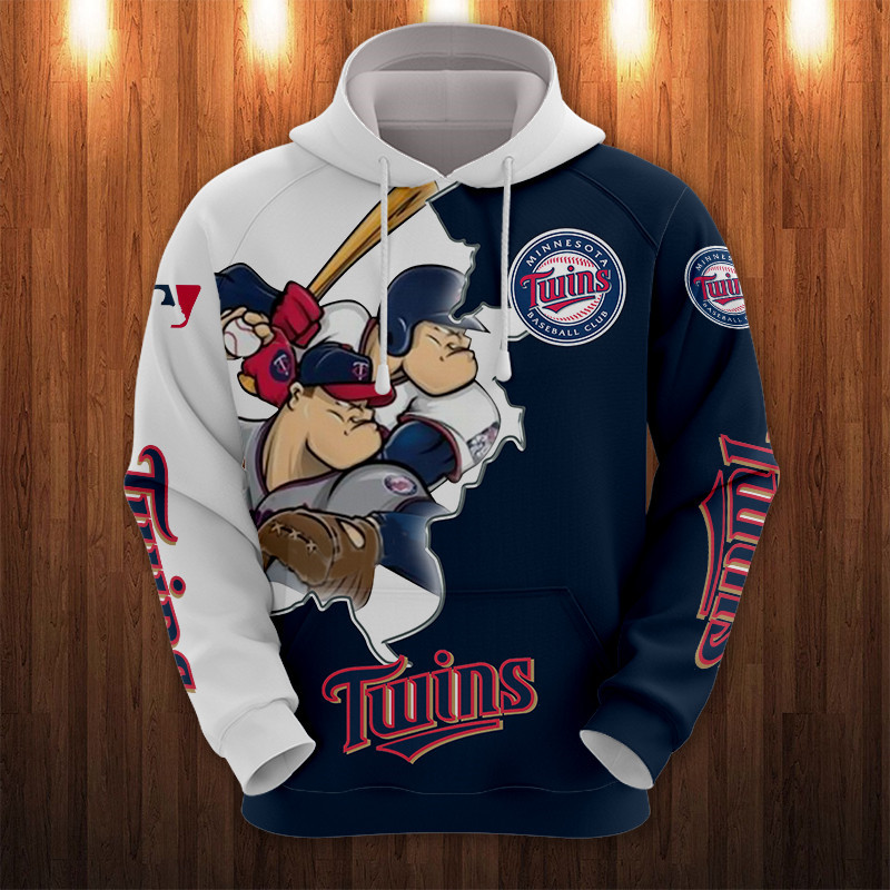 MINNESOTA TWINS HOODIES 3D MASCOT DESIGN