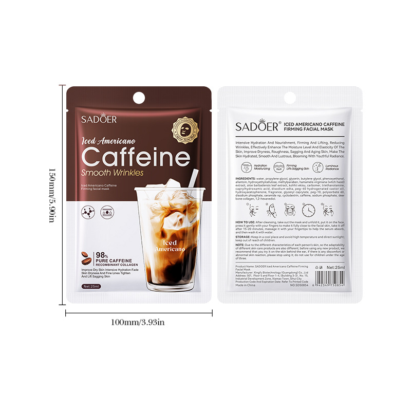 Iced American Caffeine Firming Mask Hydrates and moisturizes your skin to keep it vibrant and healthy