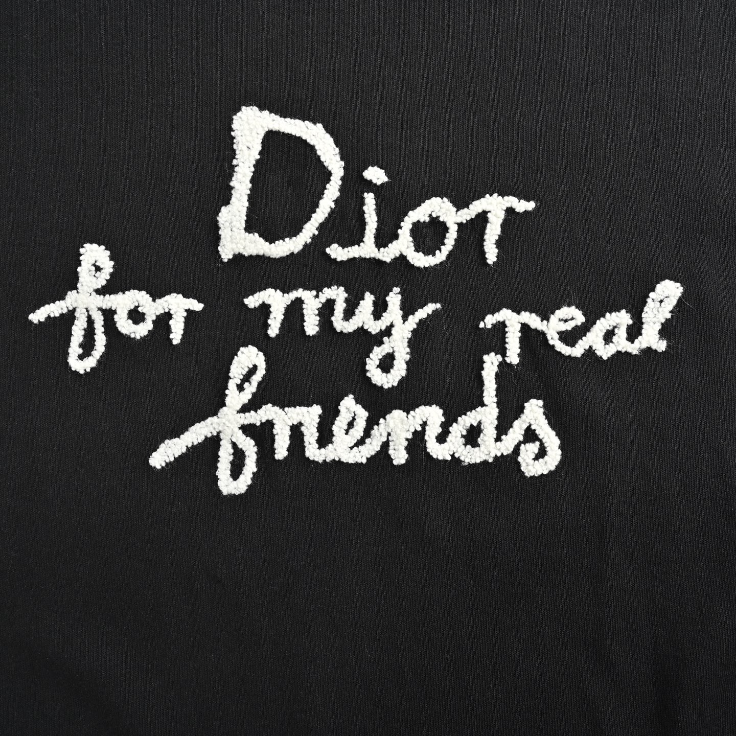 Dior 25ss towel embroidery letter short sleeve