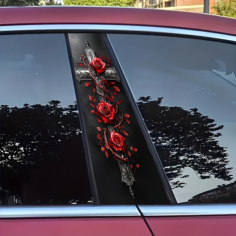 🌲Early Christmas Sale 49% OFF🌲Cross Universal Car B-Pillar Waterproof Sticker – Universal Fit for All Models