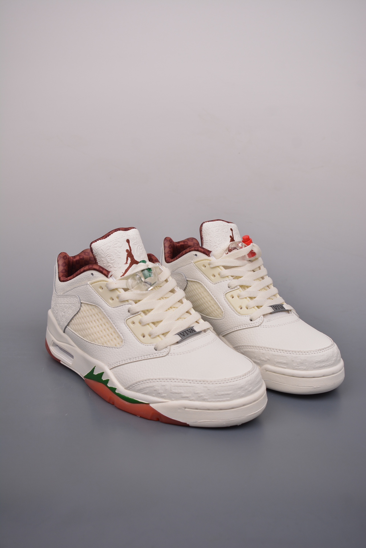 Nike Air Jordan Retro 5 Low El Grito Beige Green Red HF8833-100
