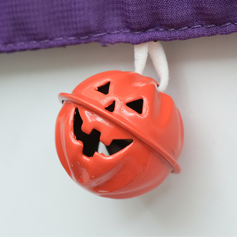 Pumpkin Small Bell Bow Decor Chiffon Maid Lingerie Set