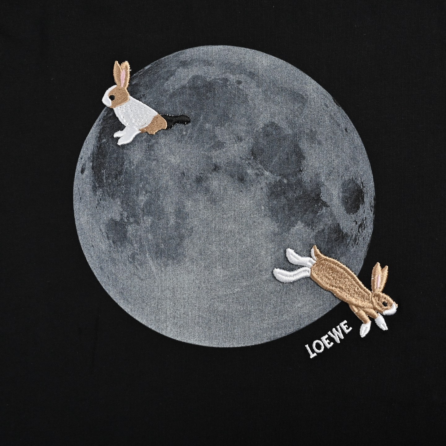 Loewe 25ss Suna Fujita co-branded moon rabbit short-sleeve