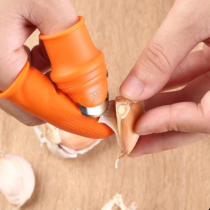 (🎉Flash Sale - 45% Off)Gardening Thumb Knife - Buy 3 Get 1 Free（Each one comes with 5 finger sleeves）