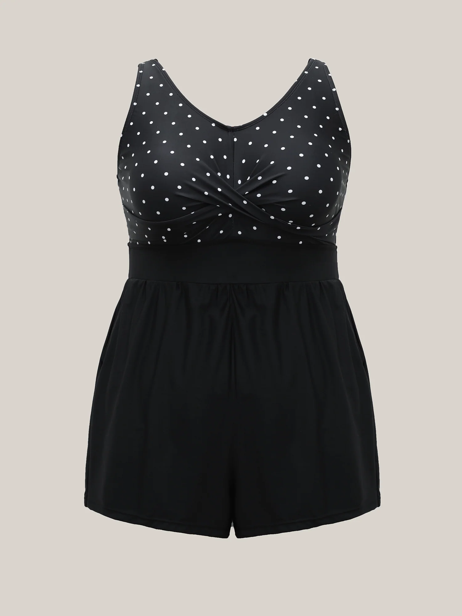 Polka Dots Twist One-Piece Swimsuit