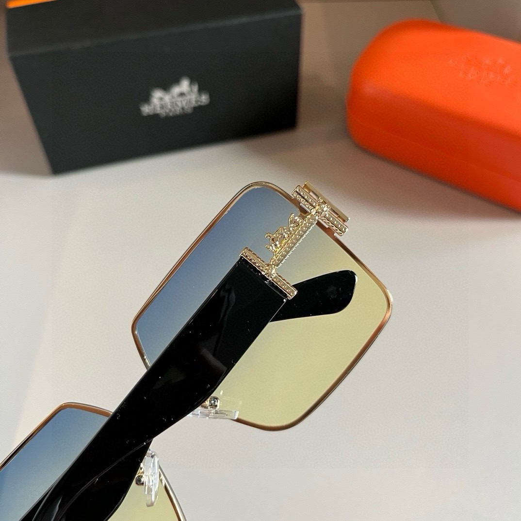 Hermes Square Frame Sunglasses