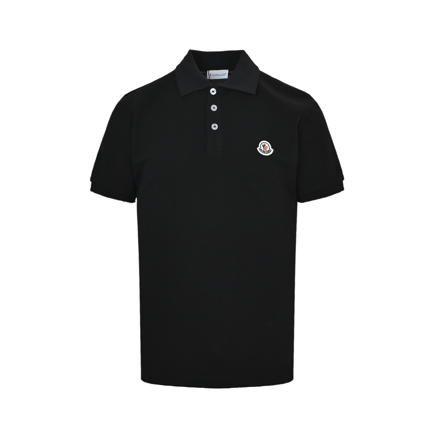 Moncler classic badge embroidered Polo short sleeve