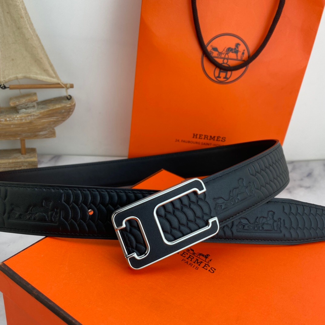 Hermès Special Leather Belt Series Width 3.8CM