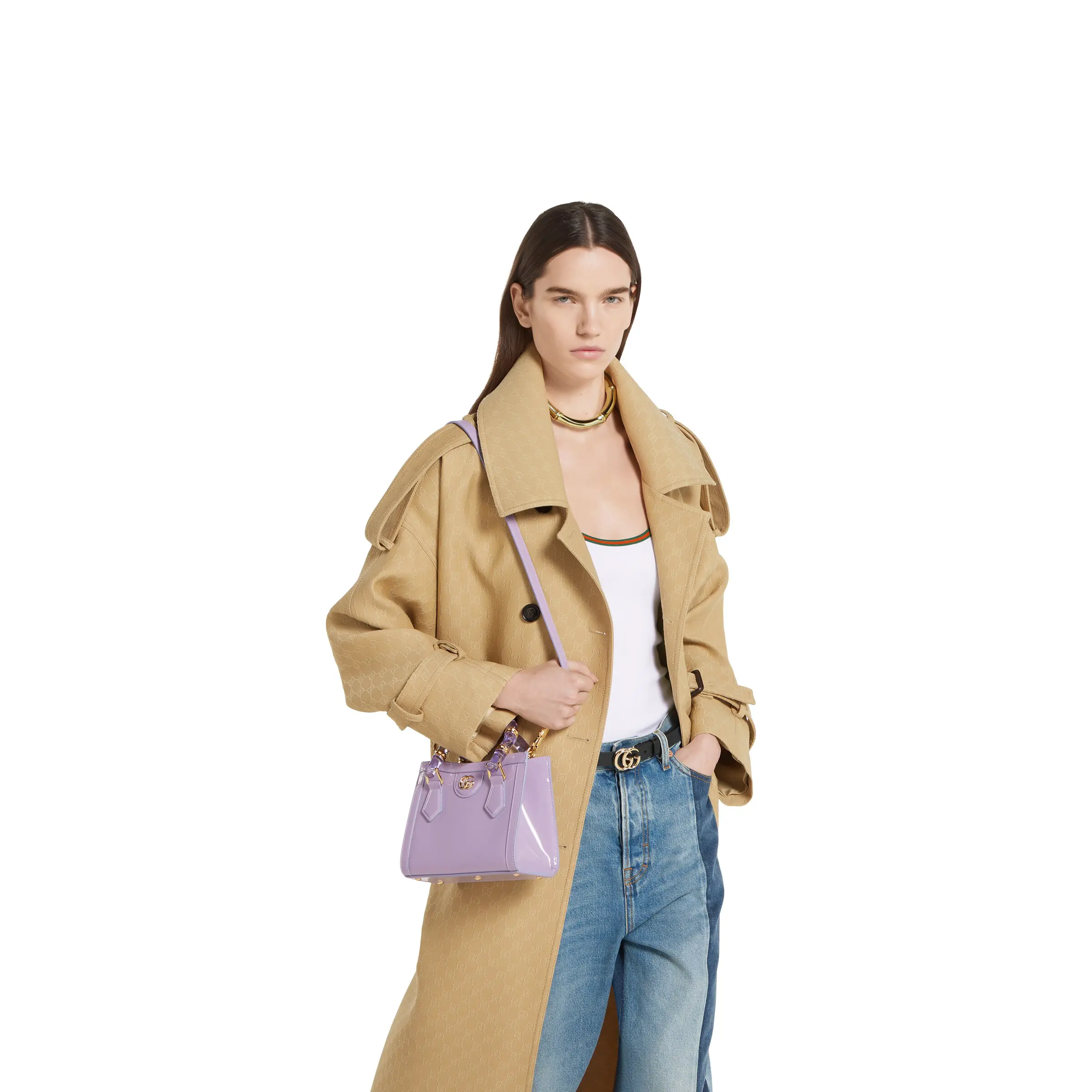 Gucci Diana series bamboo mini tote bag832936 AAEVS 5316