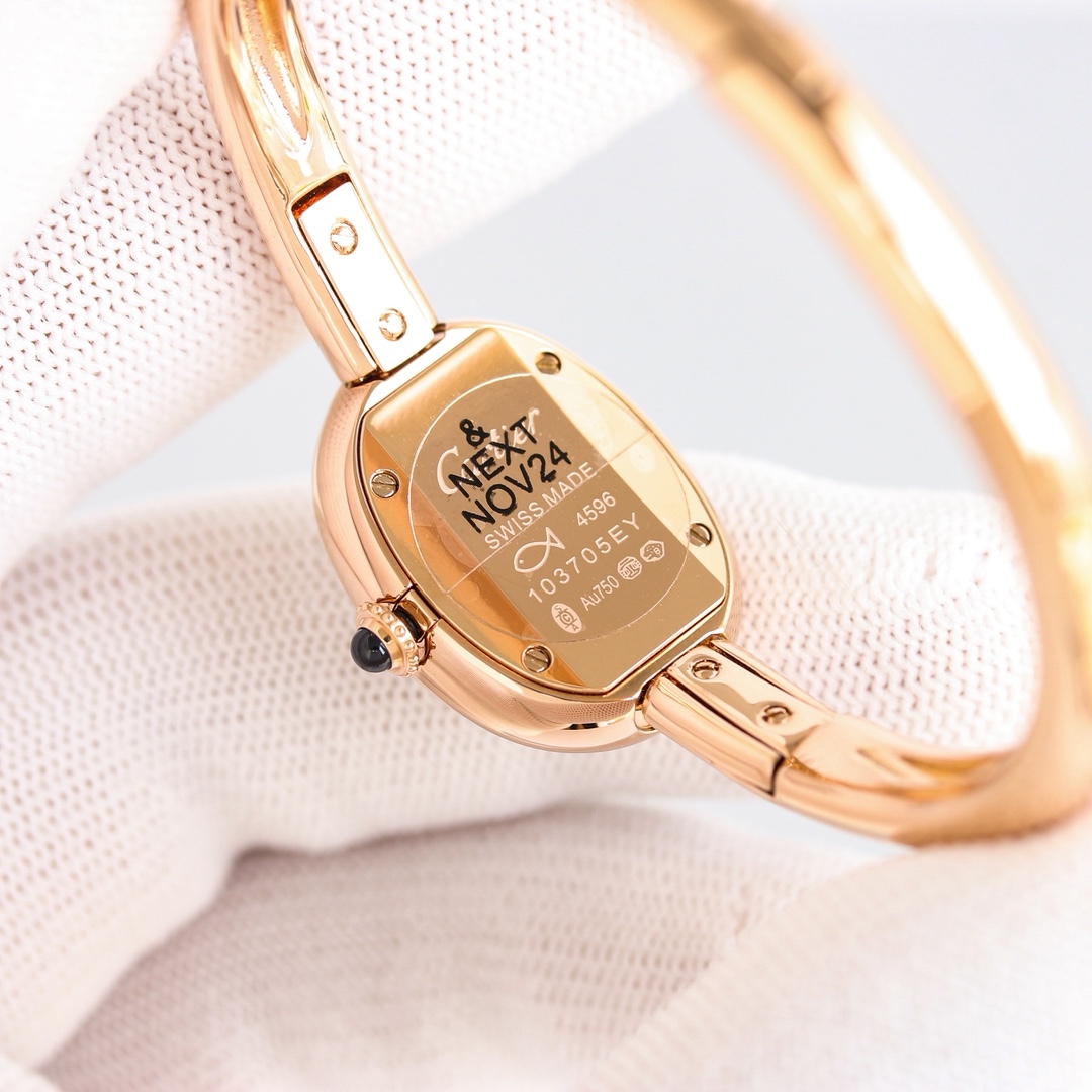 Cartier Bathtub Gold Bracelet Watch