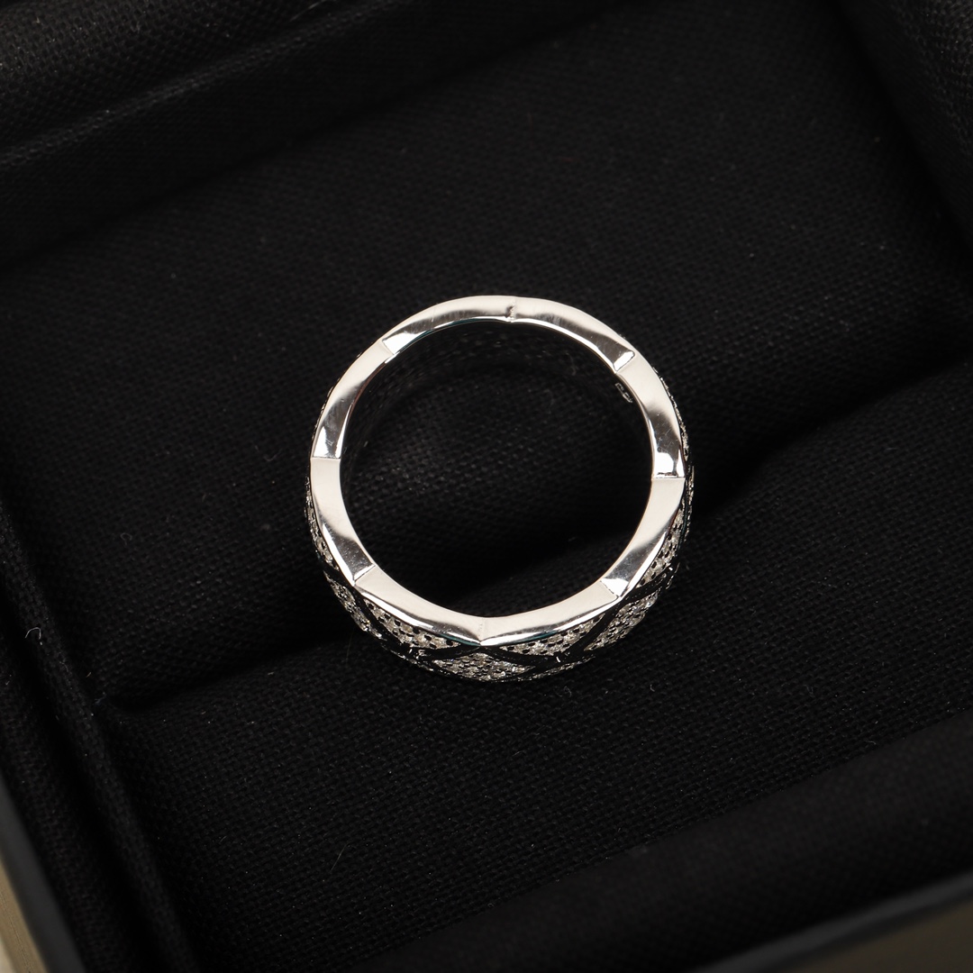 Chanel diamond narrow version full diamond ring
